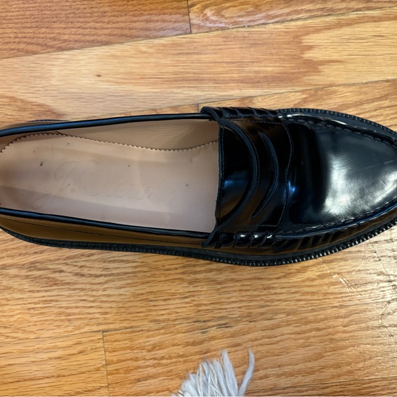 J. Crew Black Patent Leather Penny Loafers - Picture 6 of 7